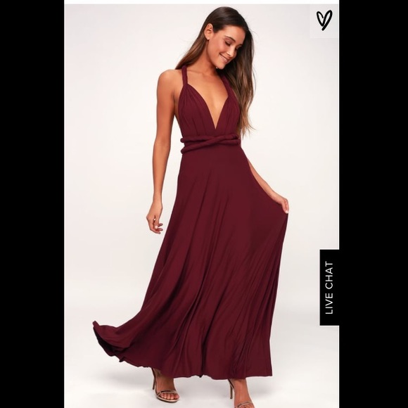 Lulus Dresses & Skirts - Lulus Tricks of the Trade Burgandy Maxi Dress